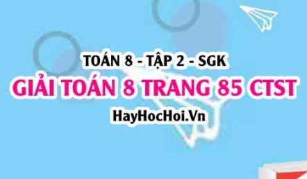 Giải Toán 8 trang 85 tập 2 Chân trời sáng tạo
